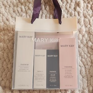 Mary Kay TimeWise Skincare Collection with Pink and Gray Packaging
